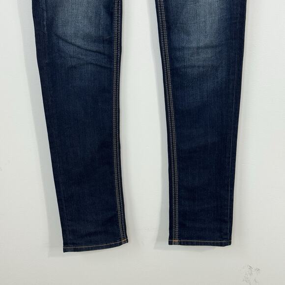 Rock Revival Calli Skinny Jeans Women's Size 30 Blue Embroidered Dark Wash - Picture 5 of 14